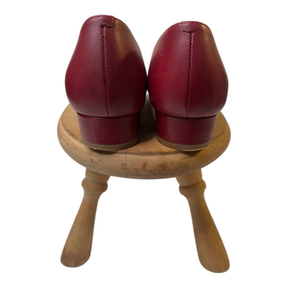 Cole Haan Leela Skimmer Red Leather Flat Size 8B - Picture 12 of 15